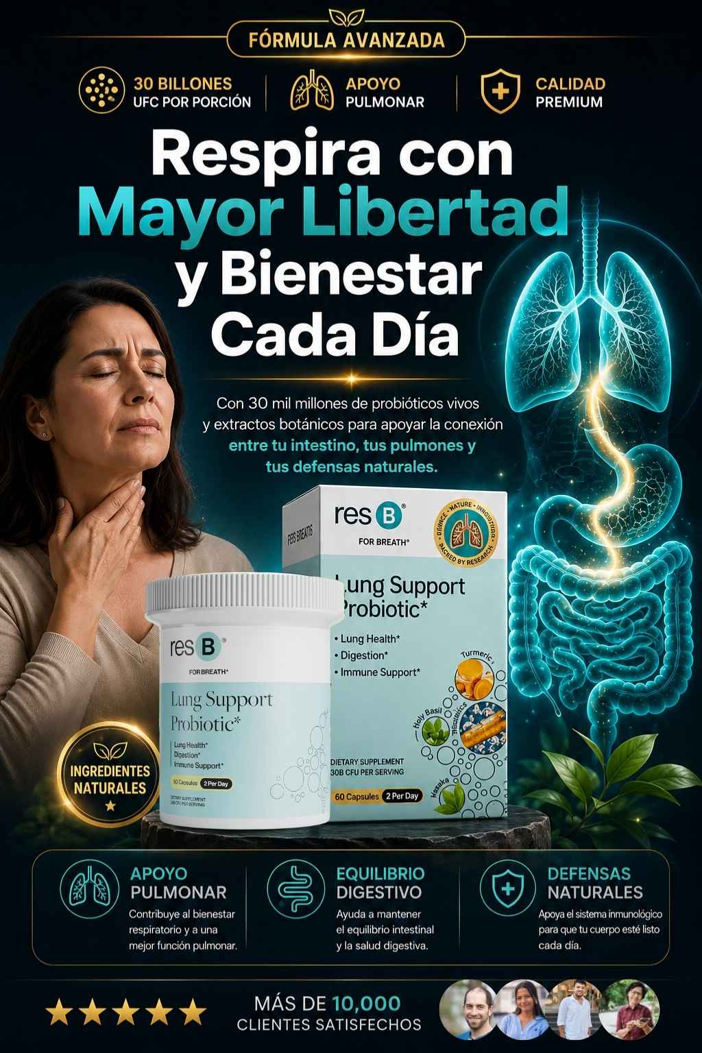 Lung Support Probiotic | Respira con libertad y bienestar cada día