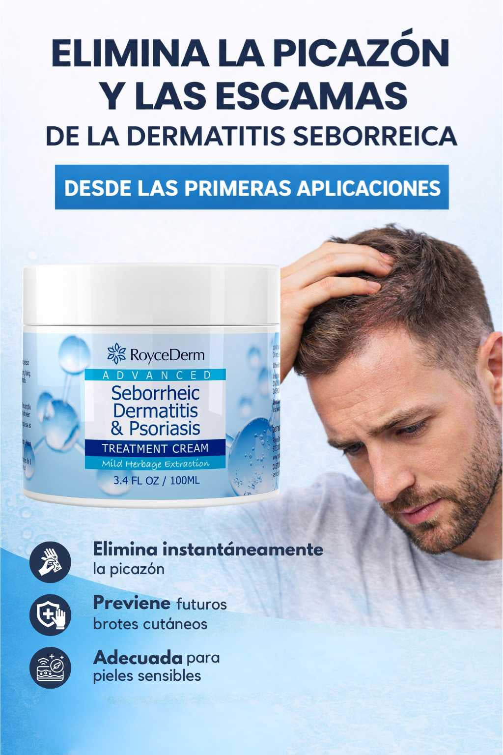 ROYCEDERM | Controla la Dermatitis Seborreica y Recupera la Tranquilidad de tu Piel