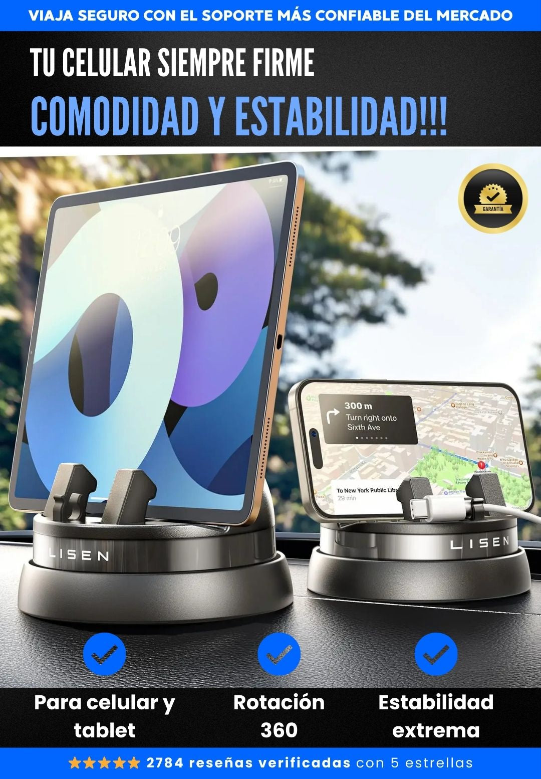SOPORTE LISEN 360 - Estabilidad y adaptabilidad para cualquier dispositivo