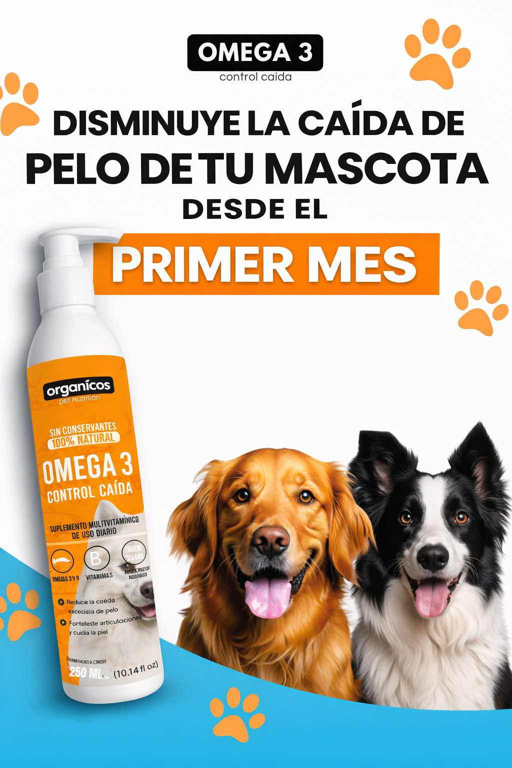 OMEGA 3 Premium para perros – Cuidado Integral del Pelaje